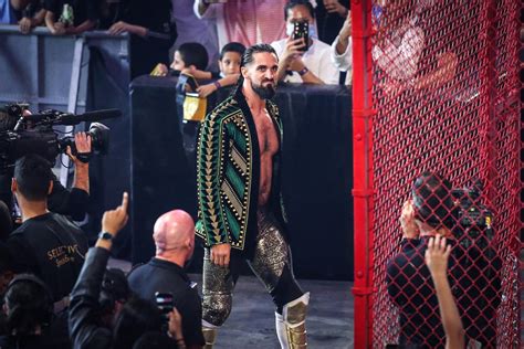 Wrestling spectator tackles WWE's Seth Rollins during live 